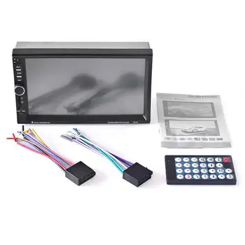 

7 Inch Car 2 Din MP5 Car Audio HD MP5 Video Player Bluetooth Hands-Free Car Stereo FM USB AUX Car Player