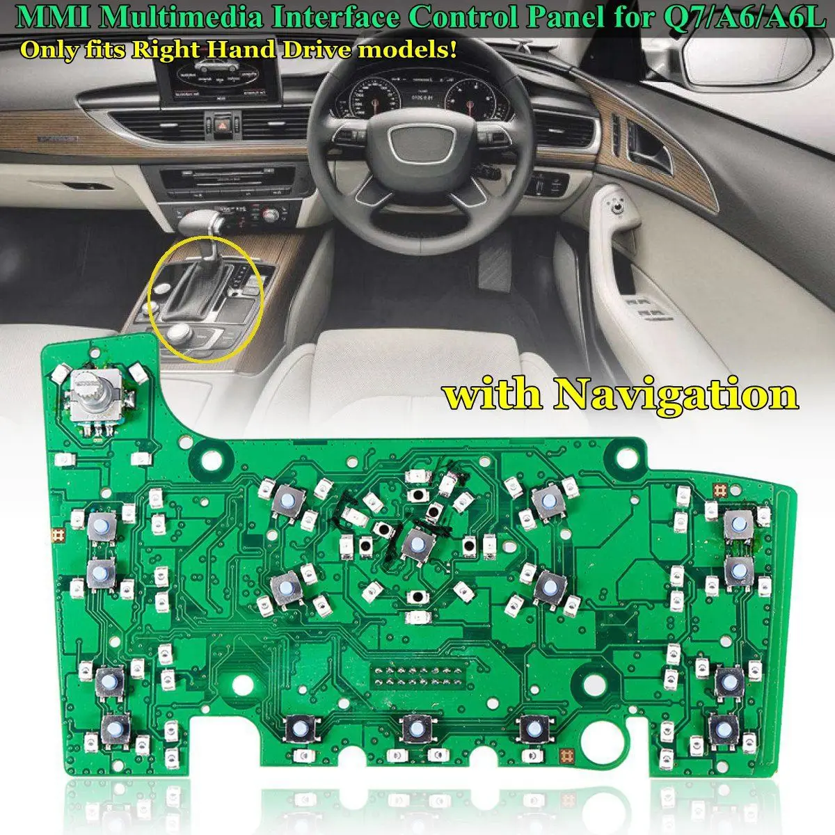 RHD MMI Multimedia Интерфейс Управление Панель 3g платы с Nav для Audi Q7 2005 2006 2007 2008 A6 A6L 2005-2011