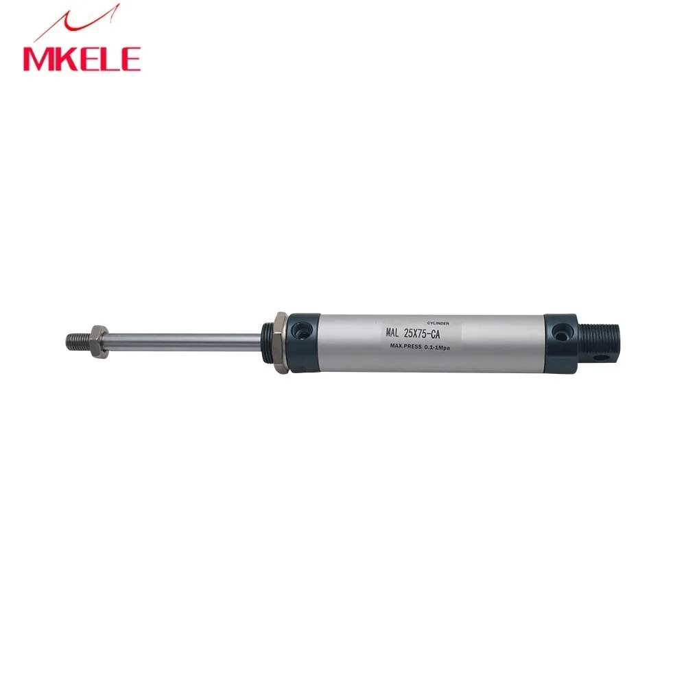 

Mal25-150-ca Fish tailing Shape Cylinders 25mm Bore 150mm Stroke Double Acting Air Cylinder Aluminum Alloy Pneumatic Cylinder