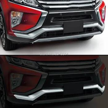 

For Mitsubishi Eclipse Cross 2017-2019 ABS Chrome External Rear Bumper Grill Sticker Cover Trim Frame Car Styling Accessories