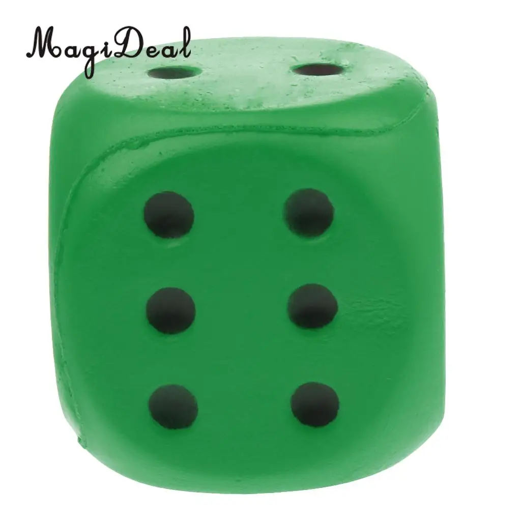  Sponge Dice Foam Dot Dice Playing Dice for Teaching Education Toy Green - 32900598920