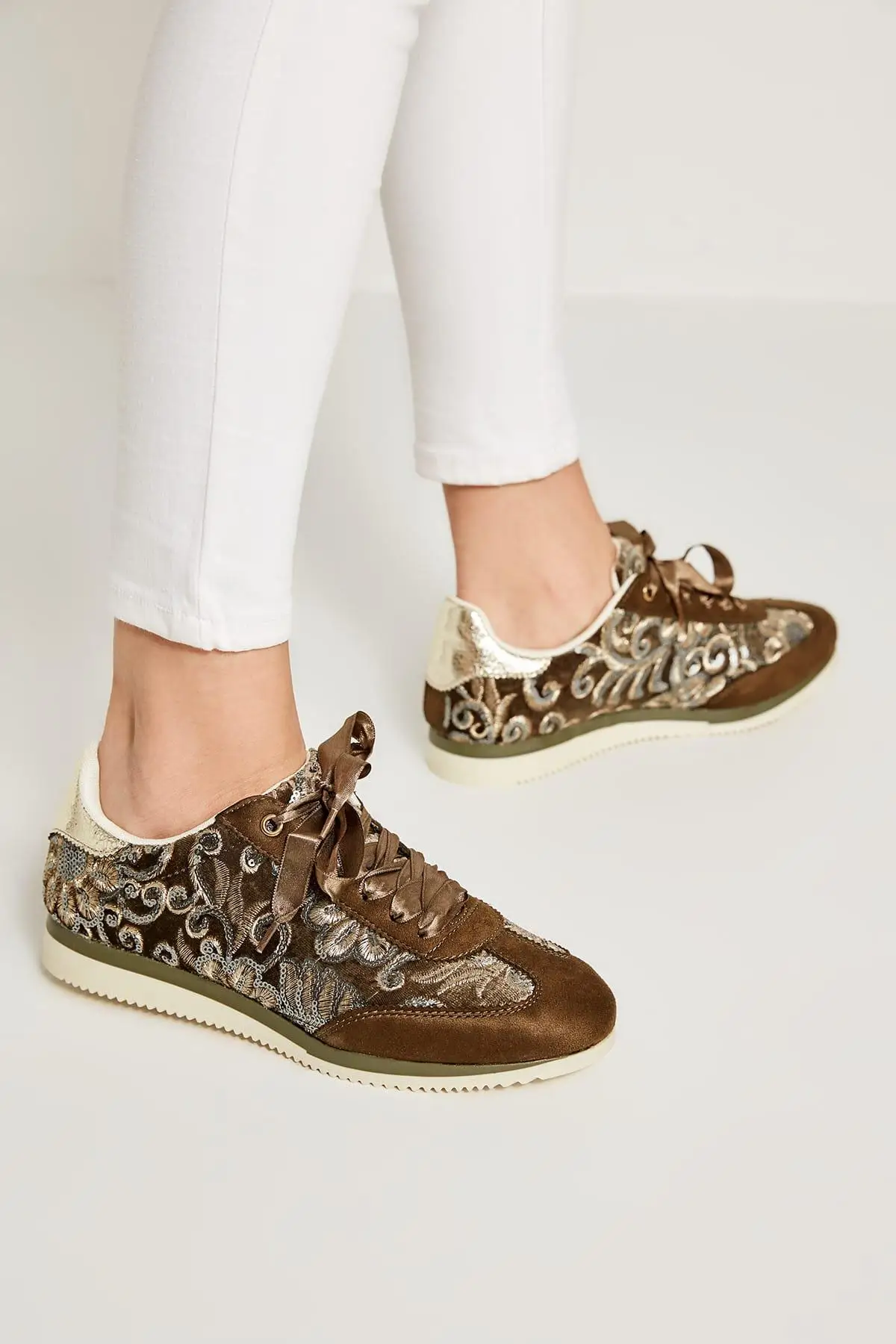 Trendyol хаки женские кроссовки TAKSS19DG0008 | Обувь