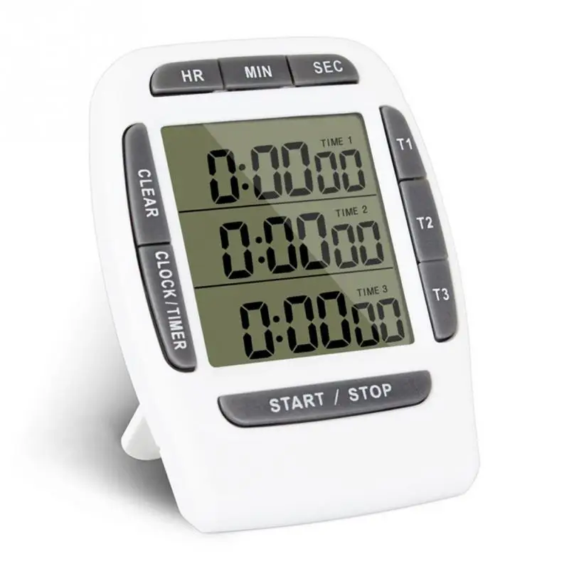 

Multifunction Kitchen Timer 3 Display Channels Electronic Countdown Function Timer