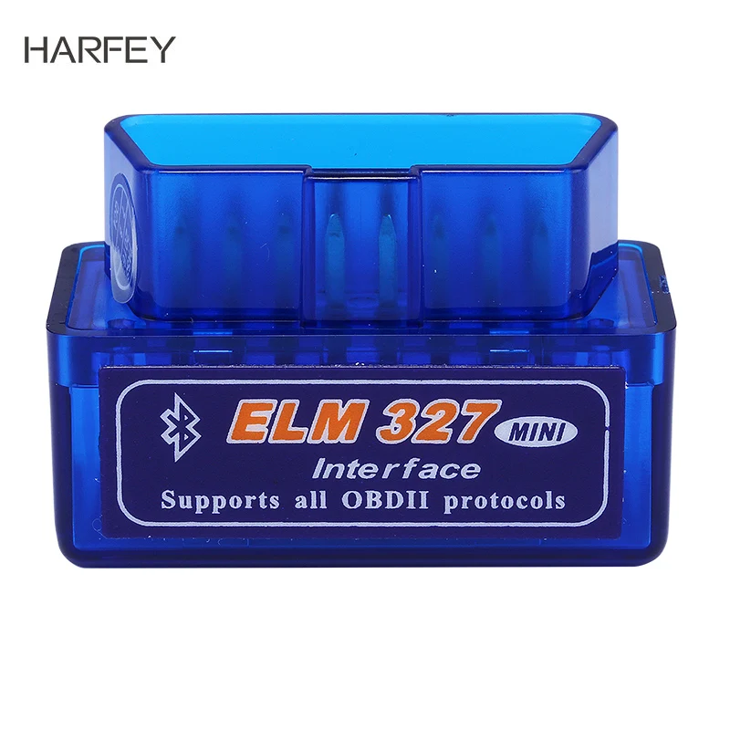 

Harfey Mini ELM327 V1.5 OBD OBD2 Bluetooth Codes Reader Diagnostic Car Scanner Tool for Toyota VW Chrysler Ford Mazada Nissan