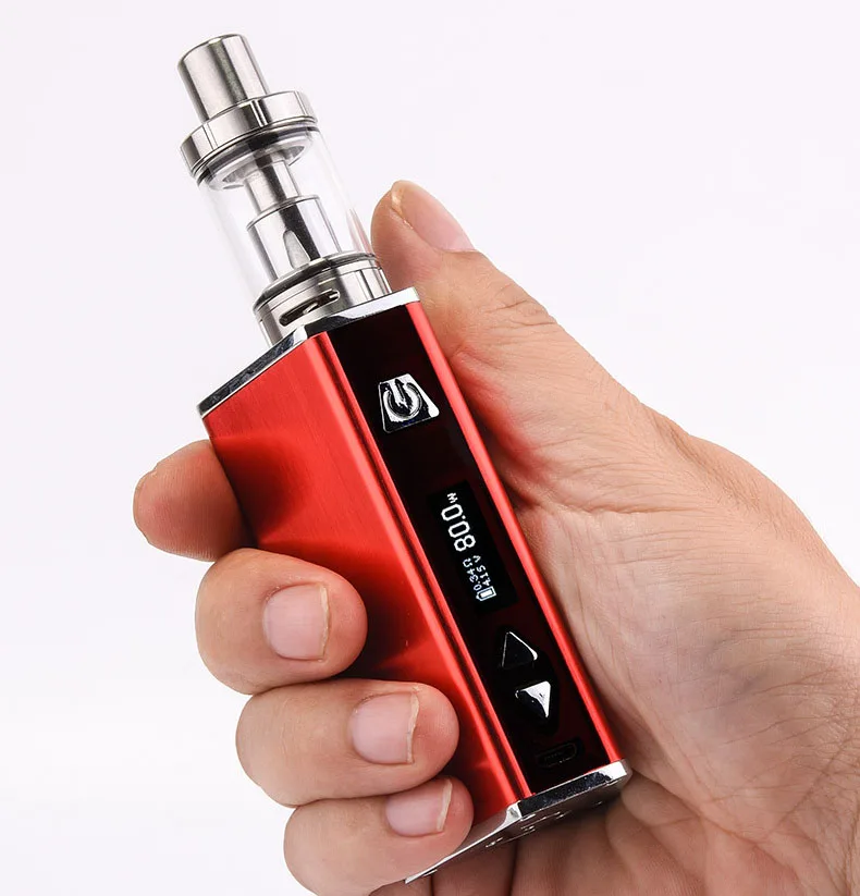 

QAZ 80W Electronic Cigarette Vape Mod Box MOD Built-In Battery Tank Atomizer e Cigarette vape kit Vaporizer Vape