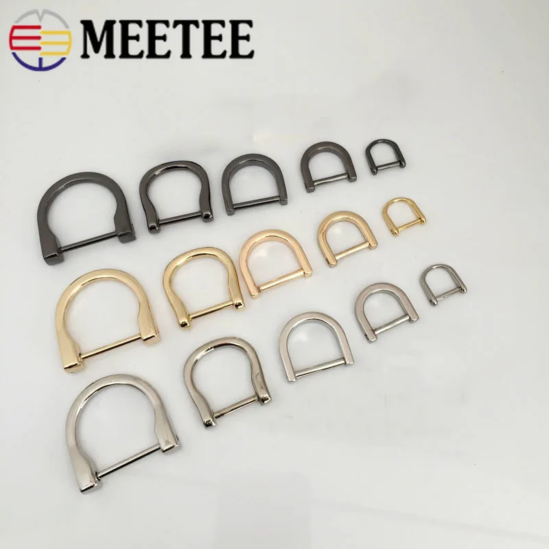

Meetee 4pcs ID13/15/18/20/25mm Metal O D Ring Screws Buckle Handbag Connection Bag Hardware Clasp Hook Accessories G7-1 H6-3