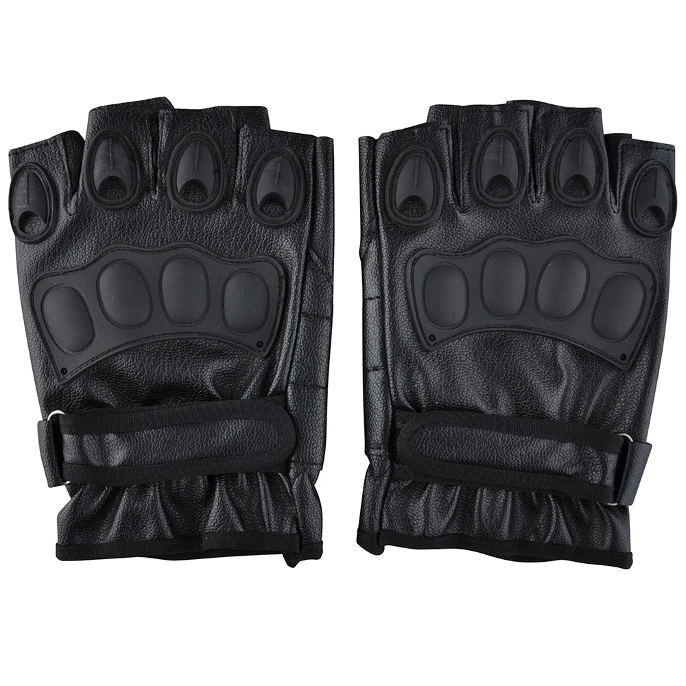 Motorcycle Cycling Outdoor Sport Gloves Fingerless Airsoft Knuckle Half Finger Outdoor Riding Camping Mountaineering Gloves P30