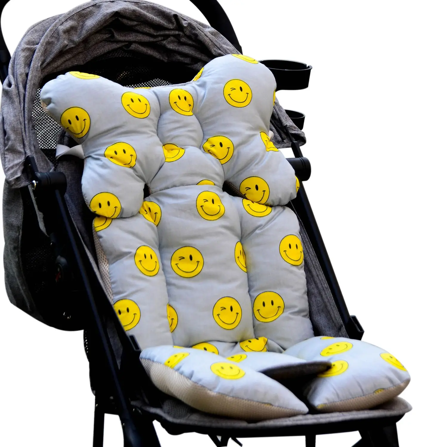 Baby Printed Stroller Pad Seat Warm Cushion Pad mattresses Pillow Cover