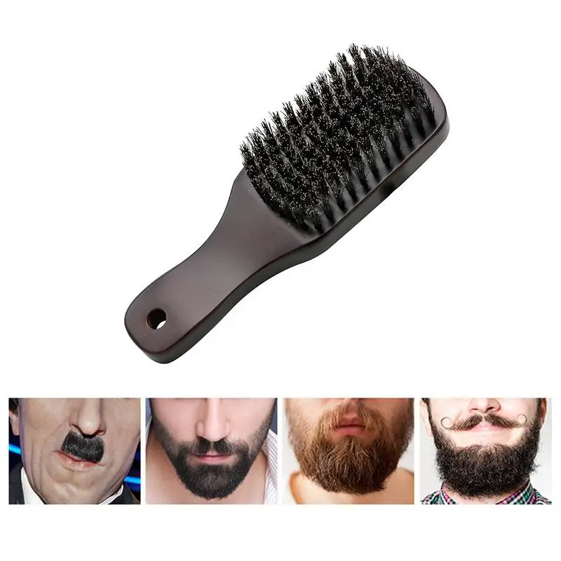 

Soft-Haired Beard Brush For Men - Full Natural Bristle Mustache and Theaceae for All Beard Balm and Oil