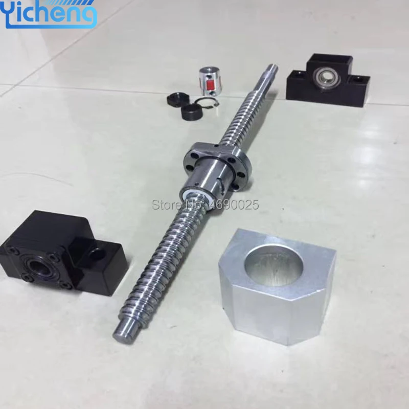 CNC Router Parts SFU1605 400 450 500 600mm rolled ball screw C7 with