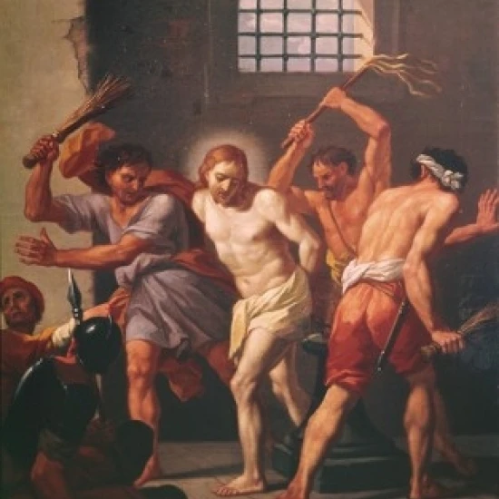 The Scourging of Christ Hendrick Krock (1677 1738 датский) постер печать (18x24)|Таблички и знаки| |