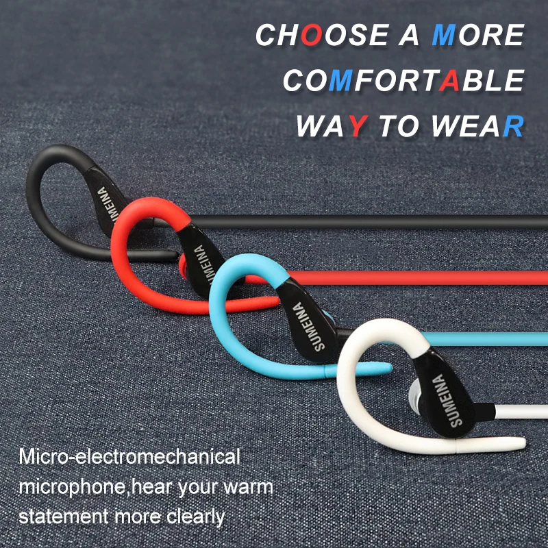 Wired earphone With Microphone Sport Headphone 3.5mm Universal For Android iphone Xiaomi Headset Portable Neckband Not Bluetooth