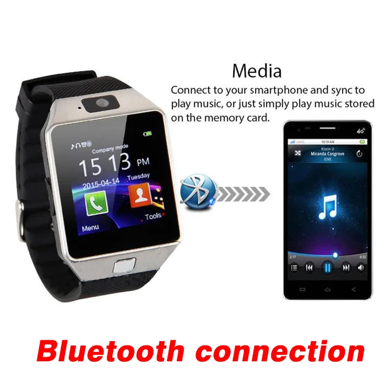 Bluetooth Smart часы Для мужчин телефон Watch Sport Smartwatch Android Relogios 2G GSM sim карты вызова Камера