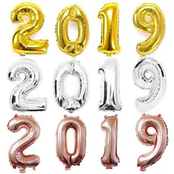 4 шт 40 дюймов 2019 номер Алюминий Фольга воздушные шары с днем Новый Год Вечерние Декор