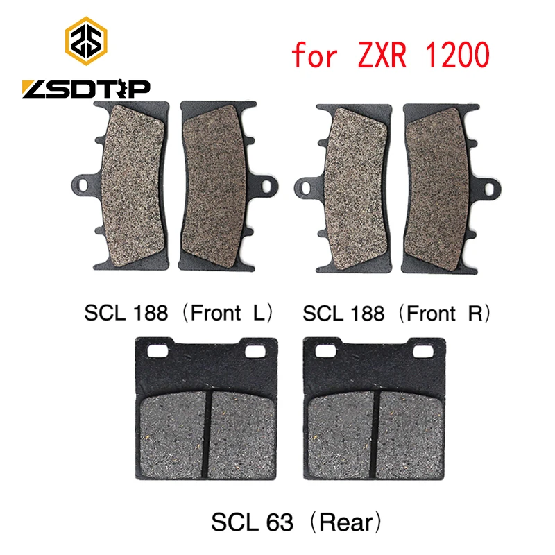 ZSDTRP для Kawasaki ZXR-1200 2001-2008 тормозные колодки мотоциклов передние задние диски |