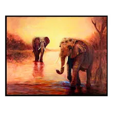 Фото на заказ! 5D картина с бриллиантами слон икона полный квадратный Стразы картина с алмазной отделкой животные узор стены декорати