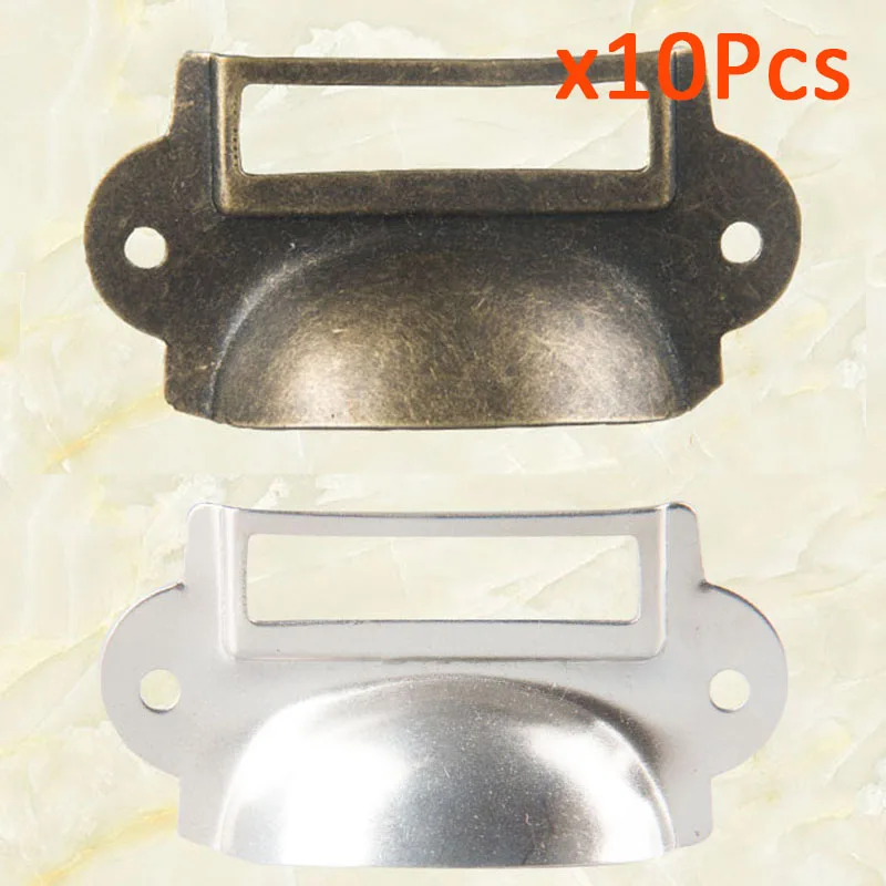 

Metal Label Holder Screw Kit 10pcs Metal Drawer Filing Cabinet Label File Name Card Holder With Handle Pull