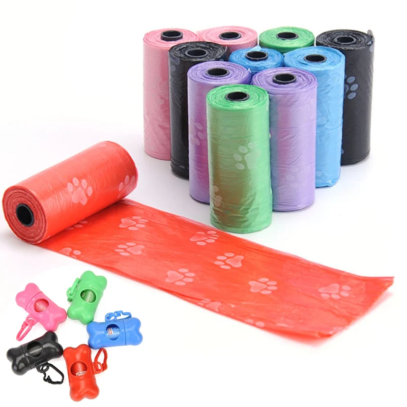 

Pet Waste Bag Dispenser For Dog Poop Bags Bone Shape Plastic Pet Small Dog Outdoor Waste Poop Bag Dispenser Holder with 1 Bag