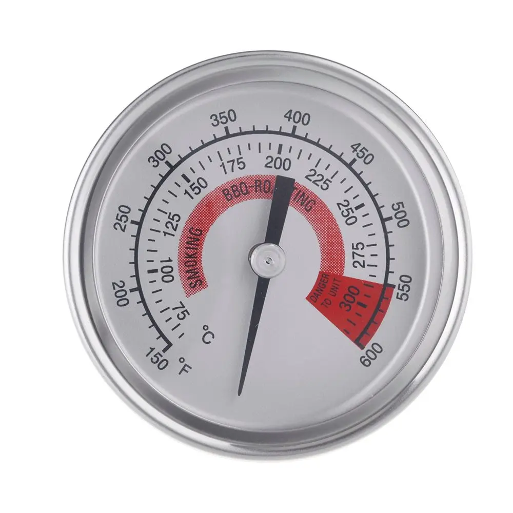 

F&C 2.25" Stainless Steel 300Degrees Celsius Roast Barbecue BBQ Smoker Pit Grill Thermometer Temp Gauge with Dual Gage