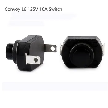 

CLAITE 1PCS Convoy L6 Flashlight 125V 10A High Current Switch For DIY Suit for High Current Flashlights