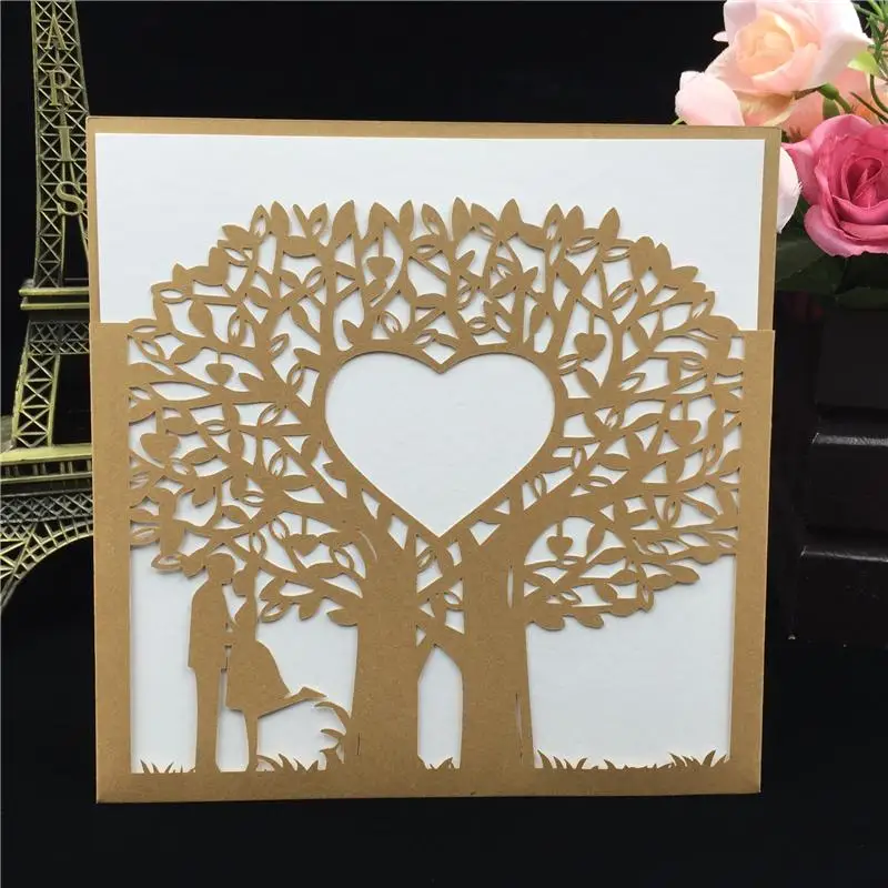  Love Tree Wedding Invitation Cutting Dies 2019 Metal Craft Die Cut Stencil for Card Making Scrapboo - 33013105049