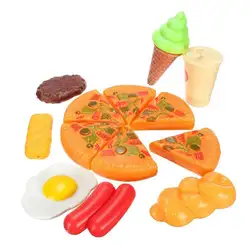 WHYY-13pcs забавные дети пластик пицца, Кола мороженое еда кухня ролевые игры игрушка горячий набор