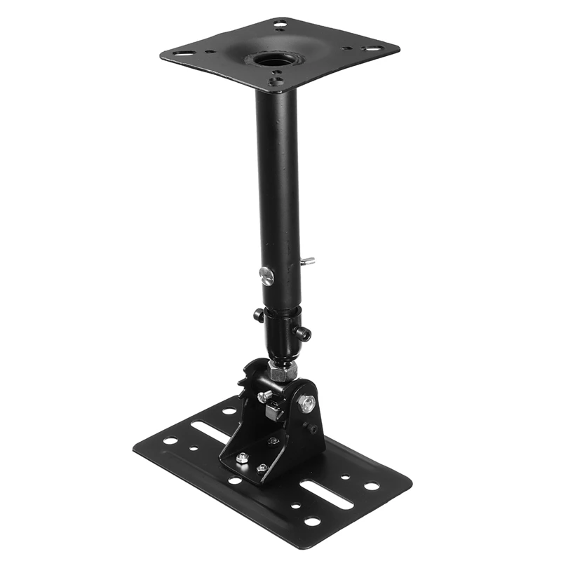 

LEORY 1 PC 180 Degree Rotation Black Color Steel Metal Speaker Wall Mount Bracket Holder For Powered Monitor Speakers