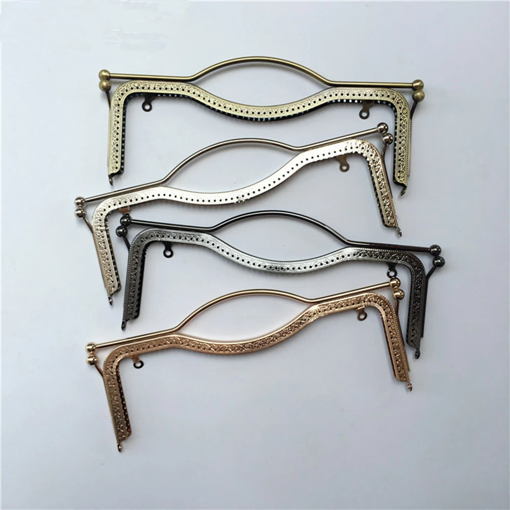 

3pcs 27cm DIY Beauty Elegant Lip Shape Head Metal Purse Frame Handle for Bag Sewing Craft Tailor Sewer