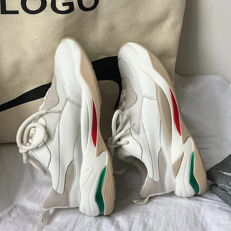

2019 Baskets Dad Shoes Woman Spring Sport Casual Platform Shoes Female Chunky Sneakers Womens Sneakers Trainers buty damskie