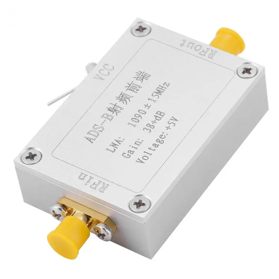 Freqüência de Baixo Rádio Presunto Módulo Ads-b 1090 Mhz Front-end Ruído Amplificador 38db Ganho Lna Ferramenta Atacado 1 Pcs rf