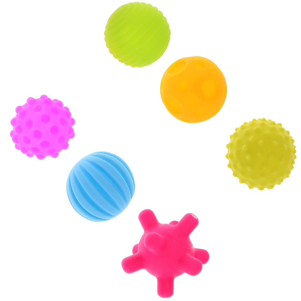 

Bright Colors Toy Balls Textured Ball Sensory Balls Set for Baby and Toddlers - Encourage Baby's Sensory Development