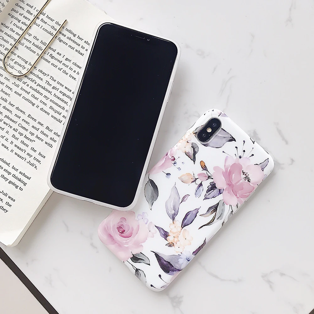 LOVECOM Beautiful Flower Cases For iPhone XS Max XR XS X 6 6S 7 8 Plus Soft IMD Protective Phone Back Cover Case Gift For Lover LOVECOM Beautiful Flower Cases For iPhone XS Max XR XS X 6 6S 7 8 Plus Soft IMD Protective Phone Back Cover Case Gift For Lover