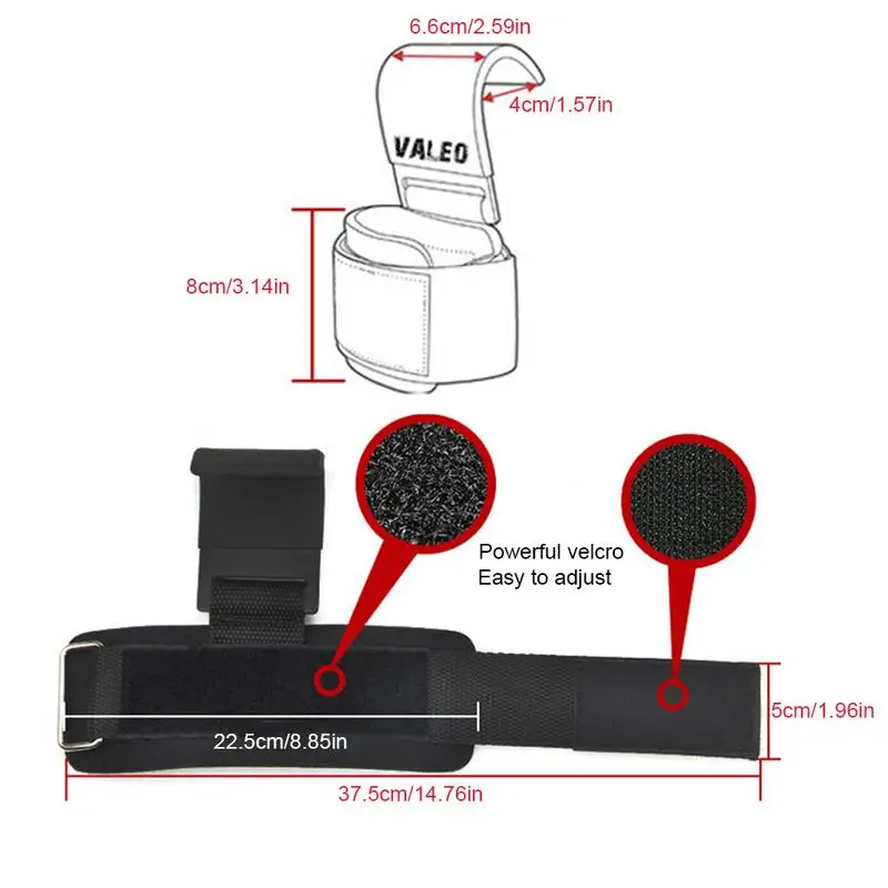 2 шт. Тяжелая атлетика-крючок Ручной Бар Наручные Ремни-перчатки тяжелая атлетика силовая тренировка тренажерный зал фитнес-крюк
