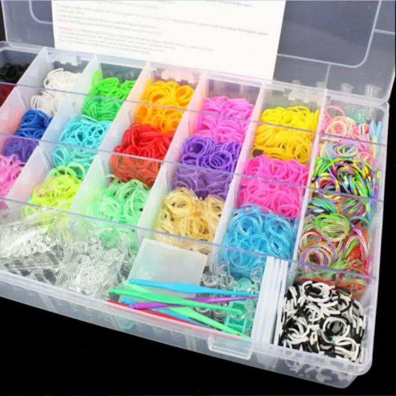 

36 Grid Slot Clear Plastic Jewelry Adjustable Box Case Organizer Storage Beads