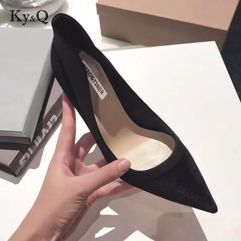 Deux Hauts green Black À Femmes Chaussures Talons Nouveau Pointu Talon Bout Velours red D'orsay Cm 9 Marques Designer pièce Parti Stiletto Pompes PgnRY