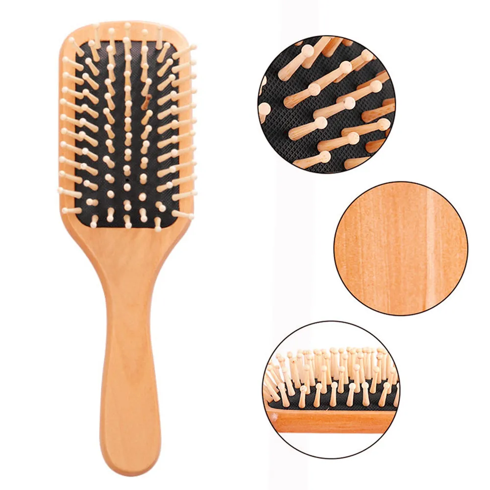 Natural Wood Paddle Brush Wooden Hair Care Spa Massage Comb Anti-static Comb Hair Styling Tool Natural Wood Paddle Brush Wooden Hair Care Spa Massage Comb Anti-static Comb Hair Styling Tool