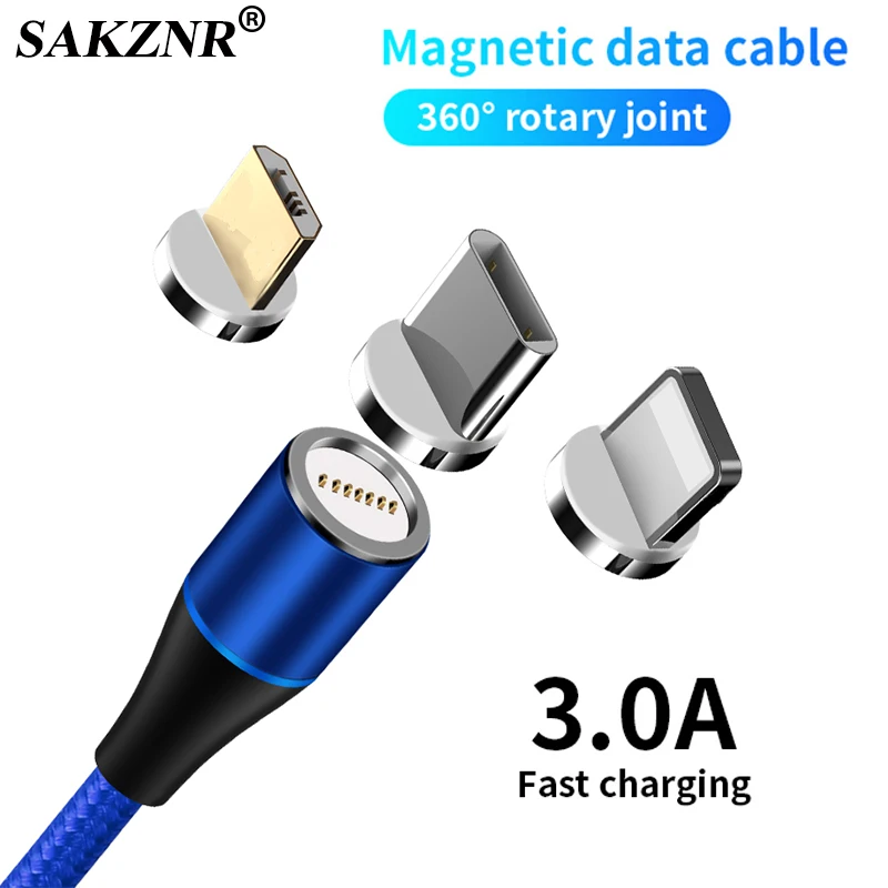 

Magnetic Charging Micro USB Cable For iPhone Samsung Type-c Charging Charge Magnet Charger Adapter USB Type C Mobile Phone Cable