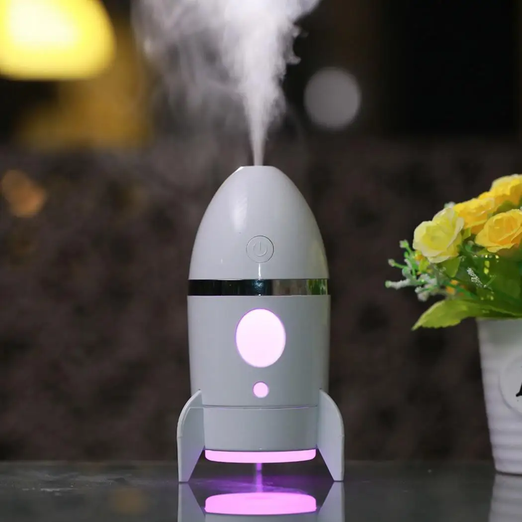 

USB Essential Aroma Purifier Portable Air Humidifier Mute Humidifier Mist Ultrasonic Columnar Oil Diffuser Mist Rocket
