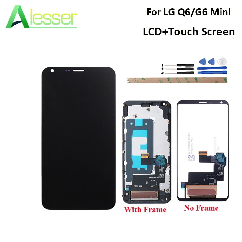 

Alesser For LG Q6 M700N M700A M700DSK M700A LCD Display And Touch Screen +Frame For LG Q6a G6 MINI LCD +Tools 5.5''