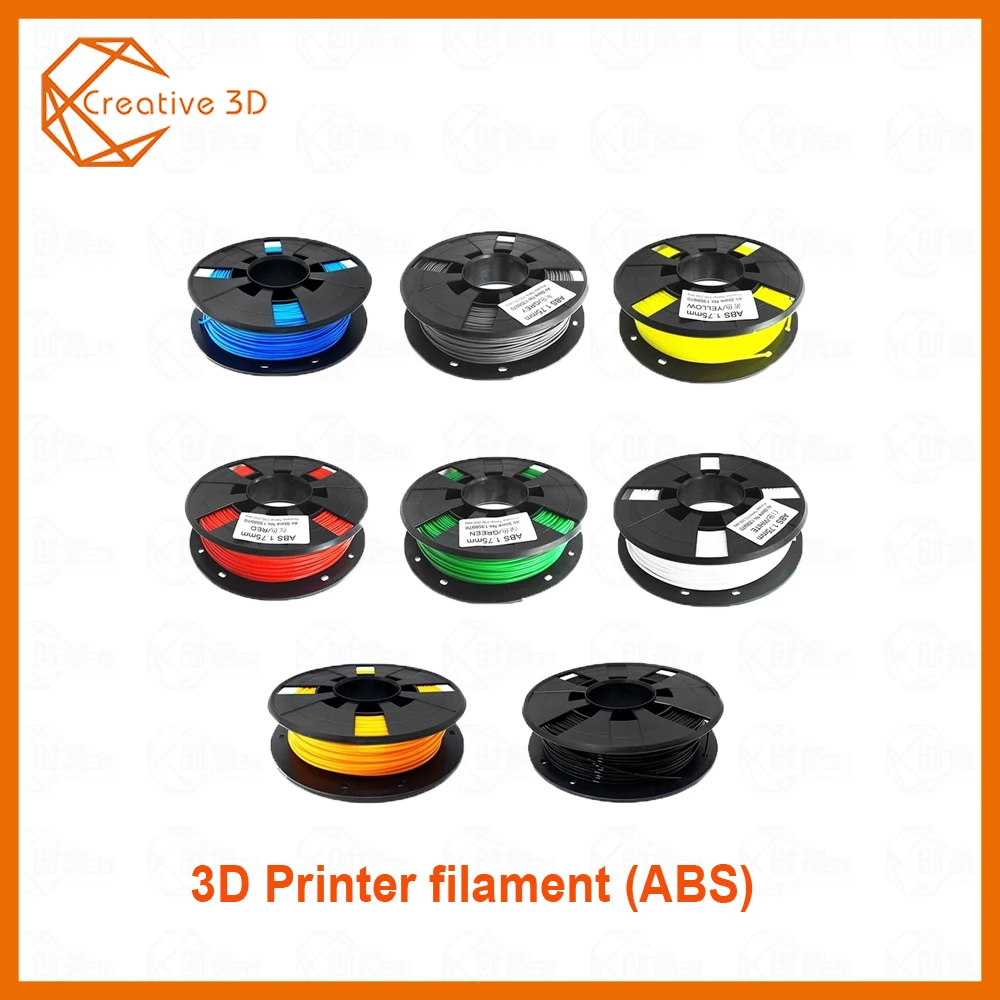 

DIY 3d printer filament more colors Optional ABS 1.75mm MakerBot RepRap plastic Rubber Consumables Material 0.2/KG Hotsale