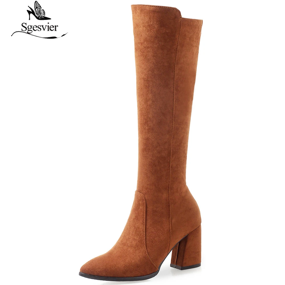 faux suede riding boots