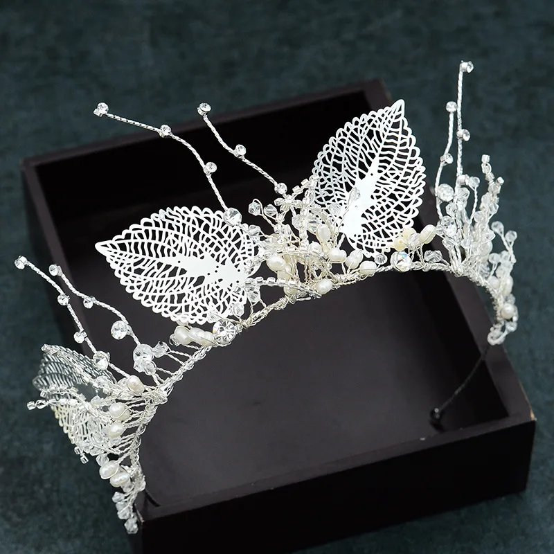 

2018 new leaf bride wedding crown wedding hair accessories Supersen female hair hoop style wholesale