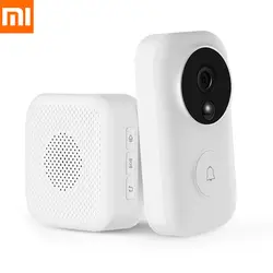 Xiaomi Dingling AI уход за кожей лица идентификации 720 P ИК Ночное Видение видео Smart набор дверных звонков обнаружения SMS домофон Бесплатная