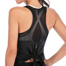 Женская Спортивная одежда для зала для женщин, открытая спина, спортивный топ для йоги, Джерси, Женские топы для тренировок, футболка для фитнеса, Женская майка