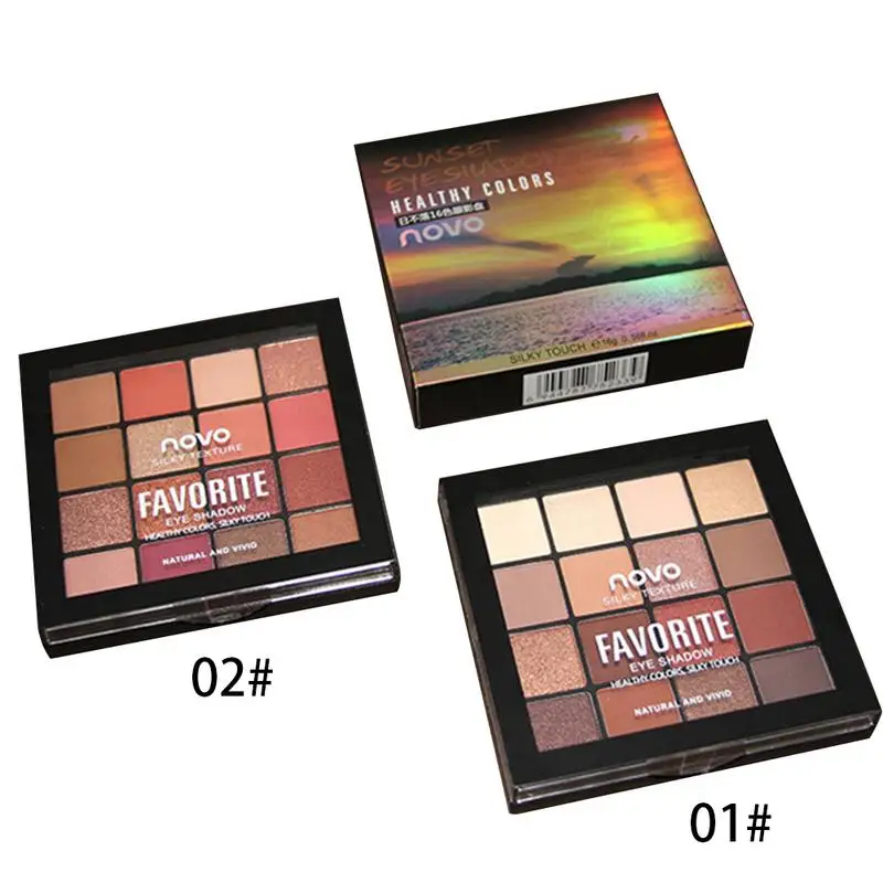 

Novo Brand 16 Color Matte Eye Shadow Palette Makeup Natural Makeup Cosmetic Eyeshadow Palette Beauty Cosmetic