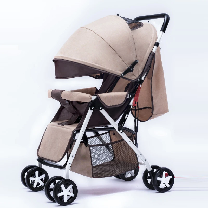 

Baby Stroller Lightweight Easily Carry Folding Shock- absorbering Portable Two-way Push Cart For Four Seasons