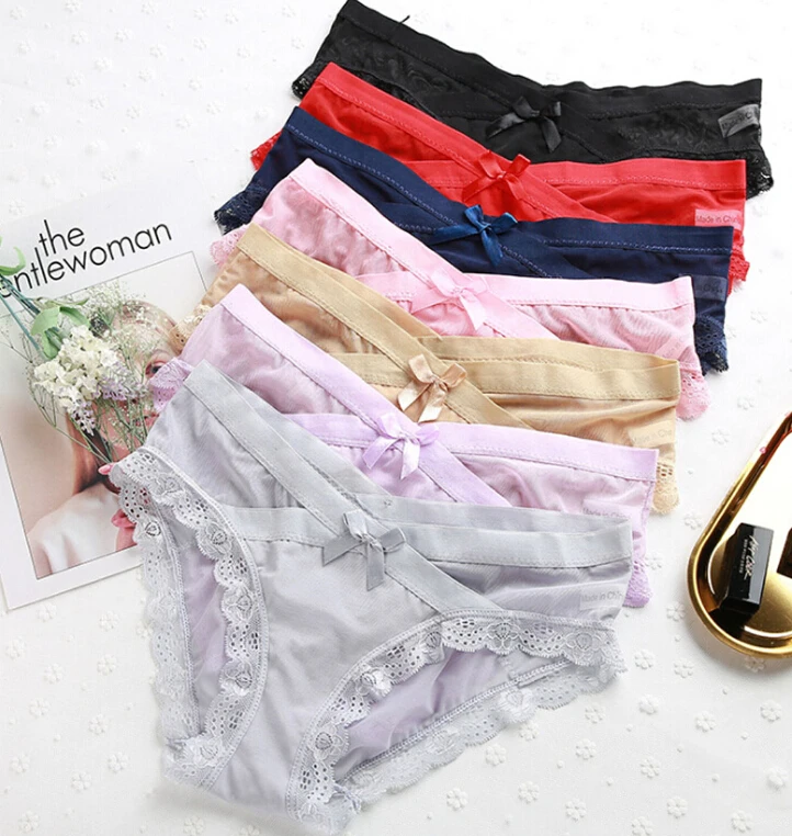 Sexy Lace Panties Women Soft Comfortable Breathable Low Rise Knickers