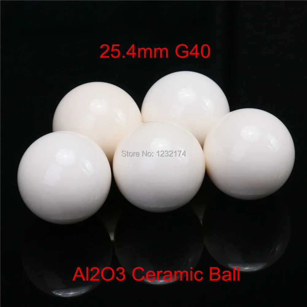 

25.4mm Alumina Oxide Ceramic Ball Al2O3 G40 used for pump, valve and flow-meter 25.4mm ceramic ball