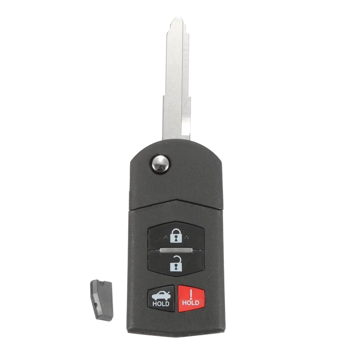 

4 Button 315Hz Flip Uncut Key Entry Remote Control Fob Transponder Chip 63 For Mazda MX-5 2006-2015