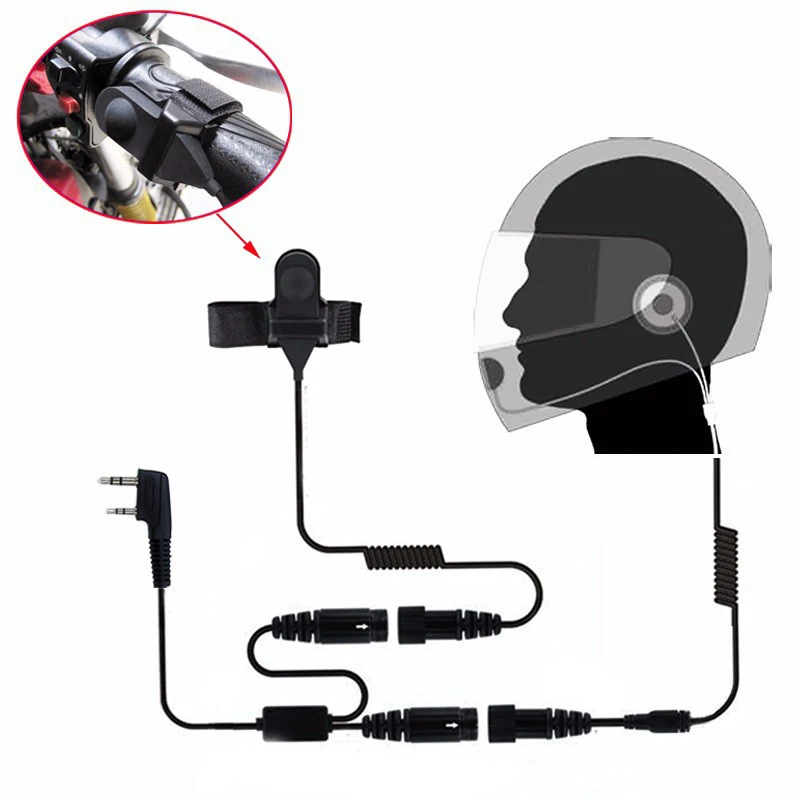 

CATS Motorcycle Full Face Helmet Headset Earpiece for Two Way Radio Baofeng Walkie Talkie UV-5R UV-5RA Plus BF-888S GT-3 GT-3T